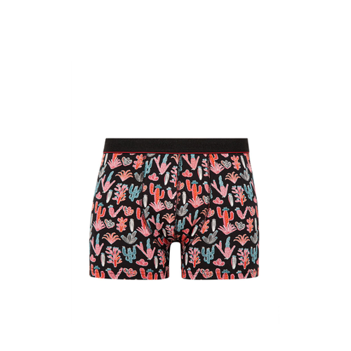 Bild von Mavi Schwarze Boxershorts mit Kaktusmuster für Herren - XL
