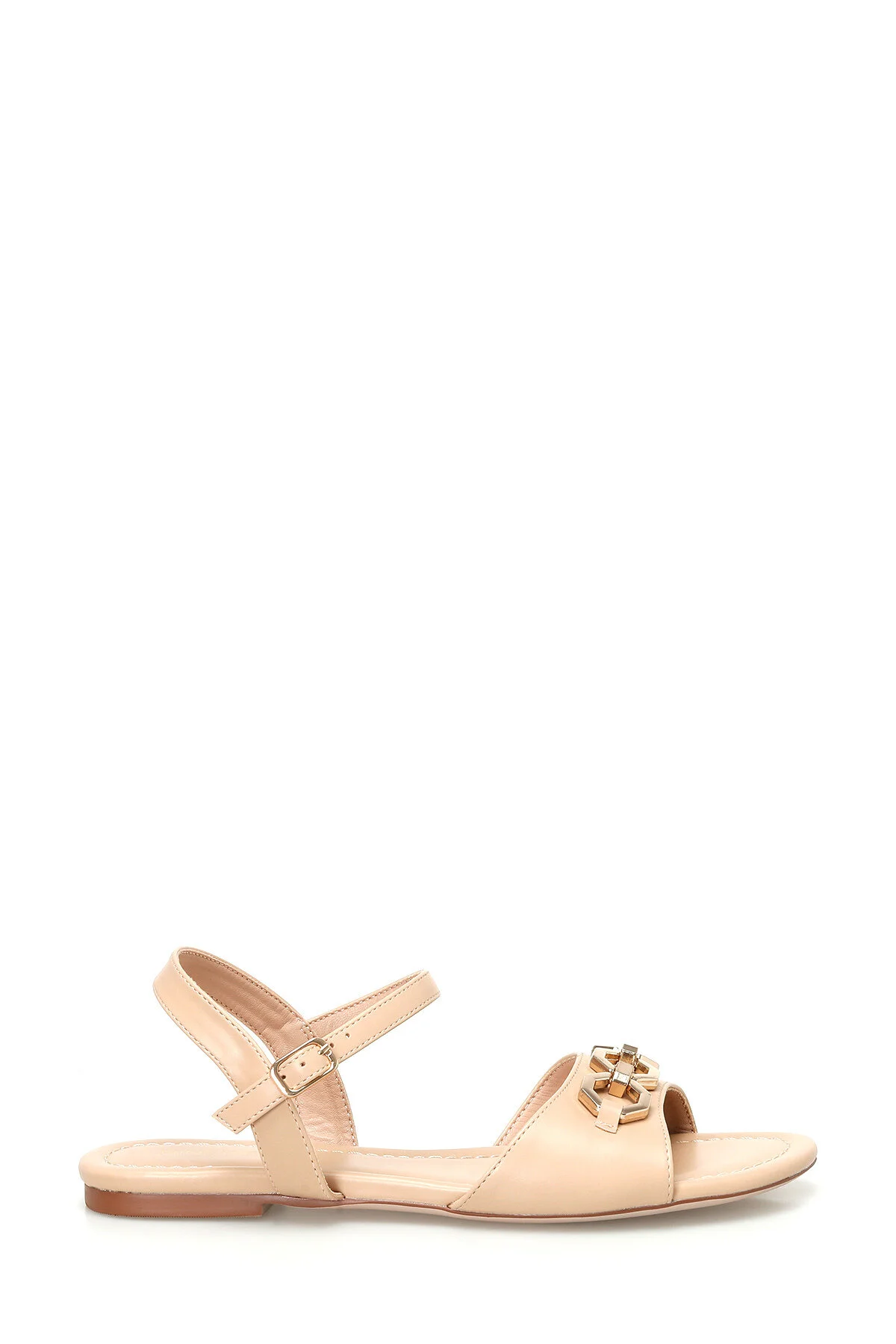 Bild von Nine West Cremefarbene Flache Sandalen für Damen - 38