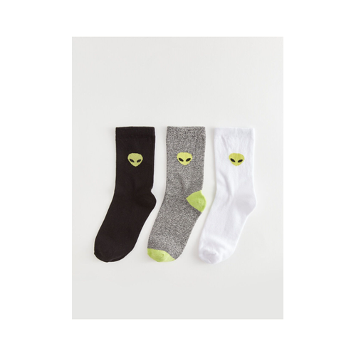 Bild von LC Waikiki Gemusterte Socken für Jungen, 3-teilig für Herren - 26-29