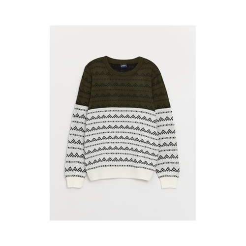 Bild von LC Waikiki Langarm-Strickpullover für Jungen mit Rundhalsausschnitt