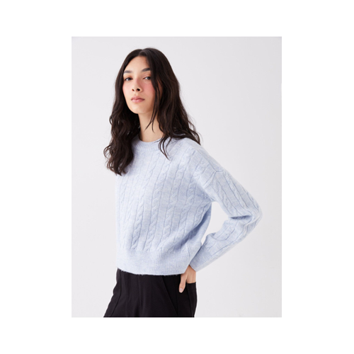 Bild von LC Waikiki Langärmliger Strickpullover Mit Rundhalsausschnitt für Damen - L