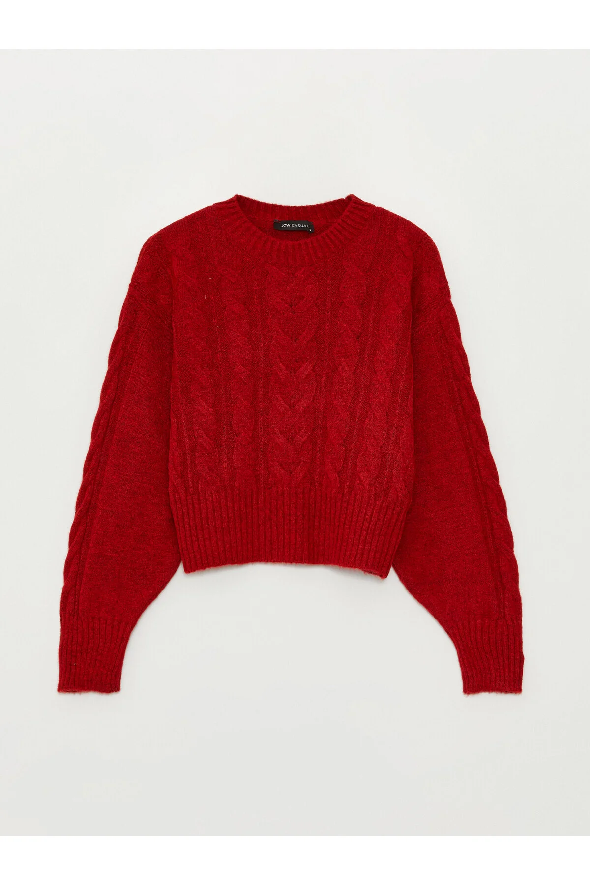 Bild von LC Waikiki Langärmliger Strickpullover Mit Rundhalsausschnitt für Damen - M
