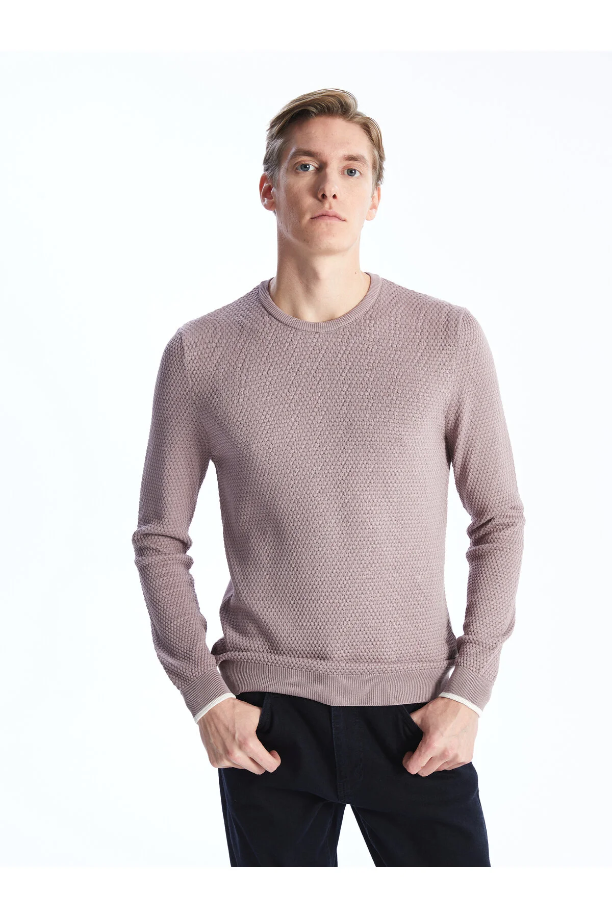 Bild von LC Waikiki Strickpullover – Langarm, Rundhalsausschnitt für Herren - XL