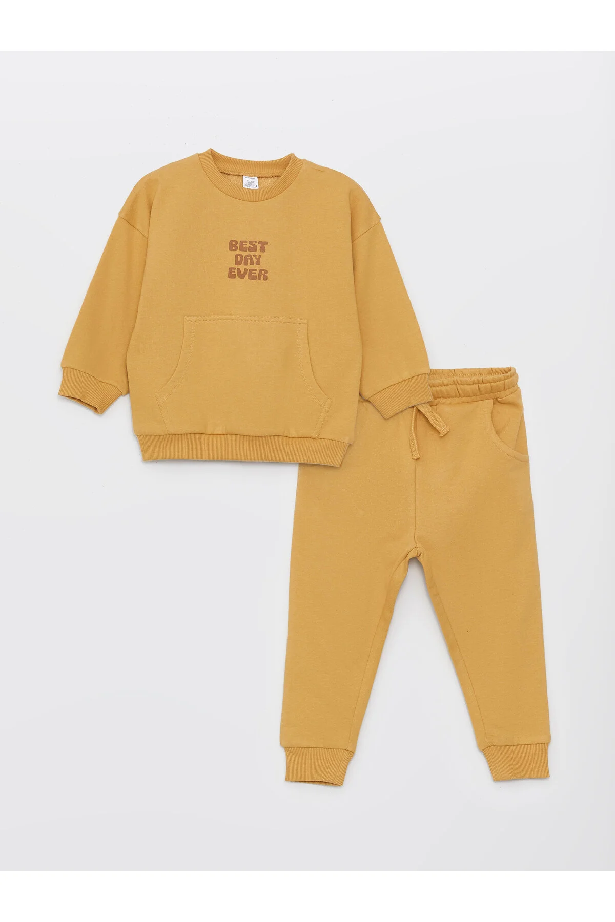 Bild von LC Waikiki Set Aus Bedrucktem Sweatshirt Und Jogginghose Mit Rundhalsausschnitt Für Babys – 2er-set für Herren - 2–4 Jahre
