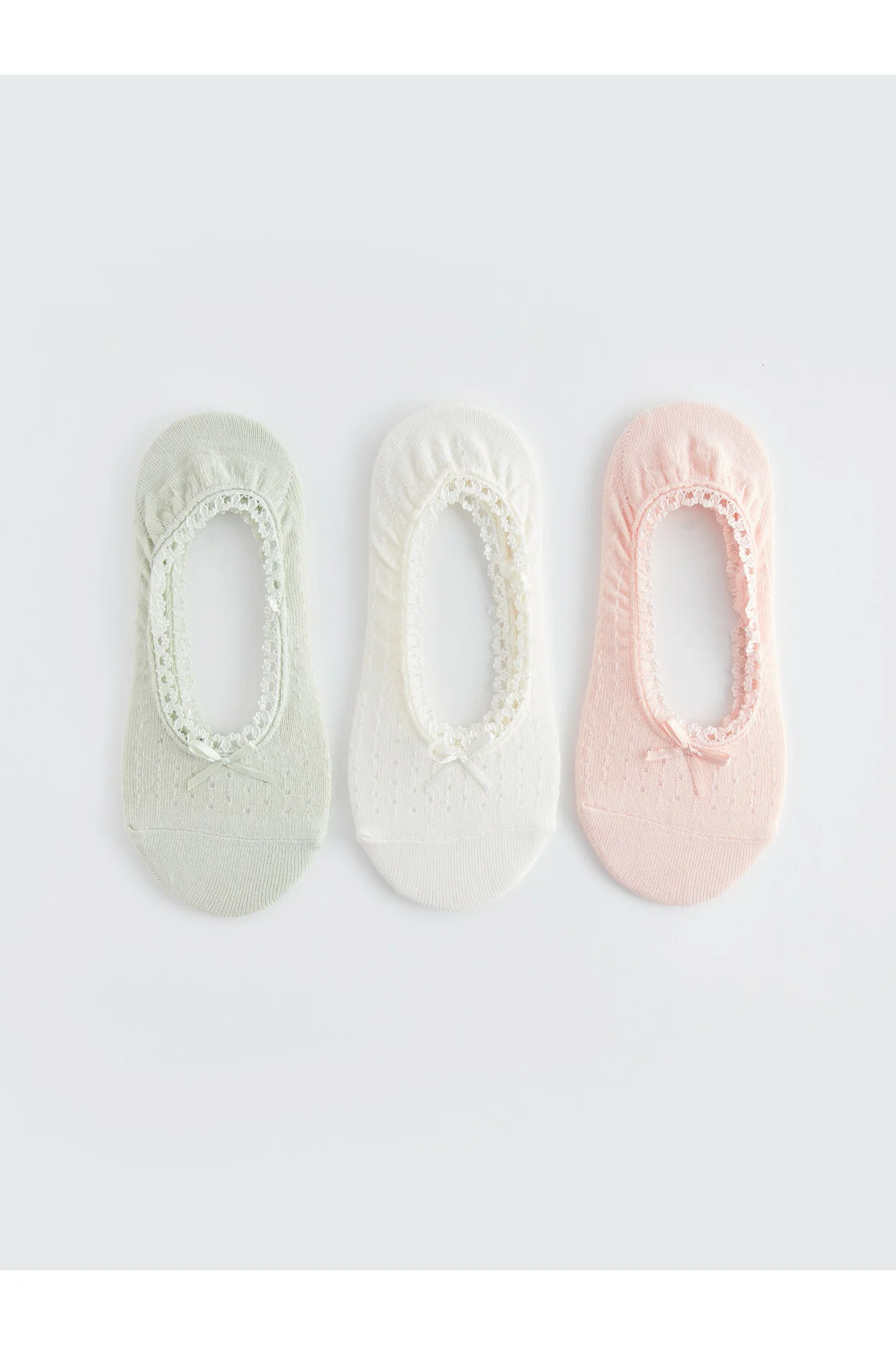 Bild von LC Waikiki Selbstgemusterte Ballerina-socken Im 3er-pack für Damen - 39-40