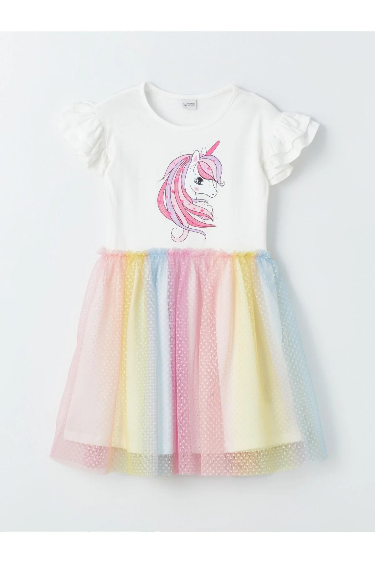 Bild von LC Waikiki Bedrucktes Mädchenkleid Mit Rundhalsausschnitt für Damen - 11–12 Jahre