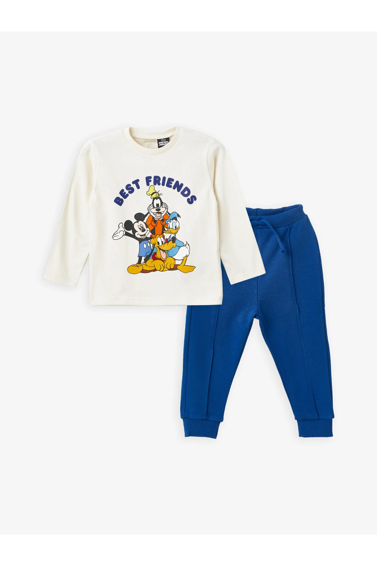 Bild von LC Waikiki 2-teiliges Set Aus T-shirt Und Hose Mit Rundhalsausschnitt Und Mickey Mouse Für Babys für Herren - 2–4 Jahre