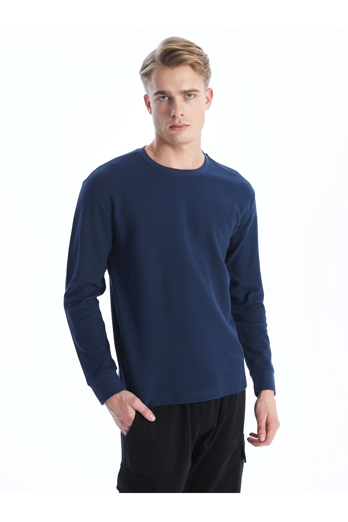 Bild von LC Waikiki Langärmliges T-shirt Mit Rundhalsausschnitt für Herren - S