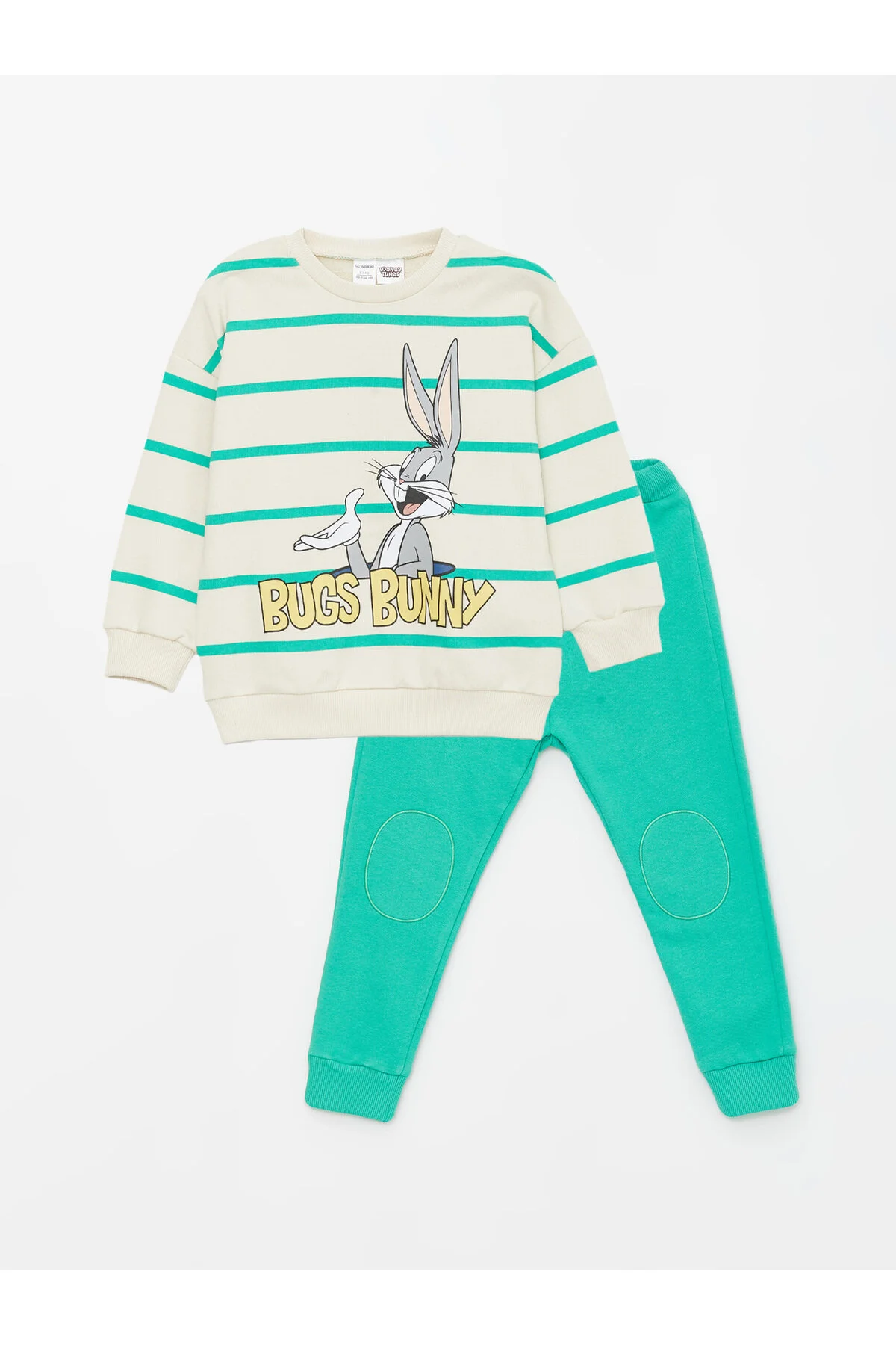 Bild von LC Waikiki Langarm-sweatshirt Und Hose Für Babys Mit Rundhalsausschnitt Und Bugs Bunny-aufdruck, 2er-set für Herren - 2–4 Jahre