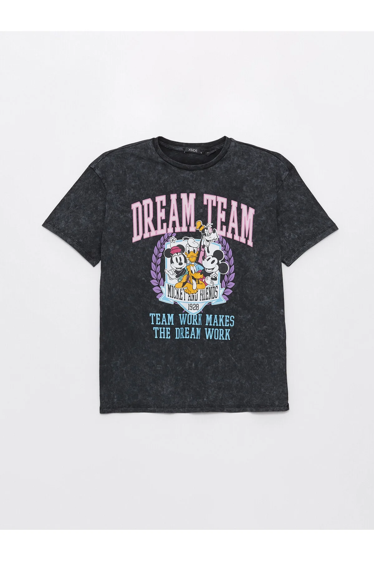 Bild von LC Waikiki Mickey-mouse-bedrucktes T-shirt – Rundhalsausschnitt, Kurze Ärmel für Damen - M