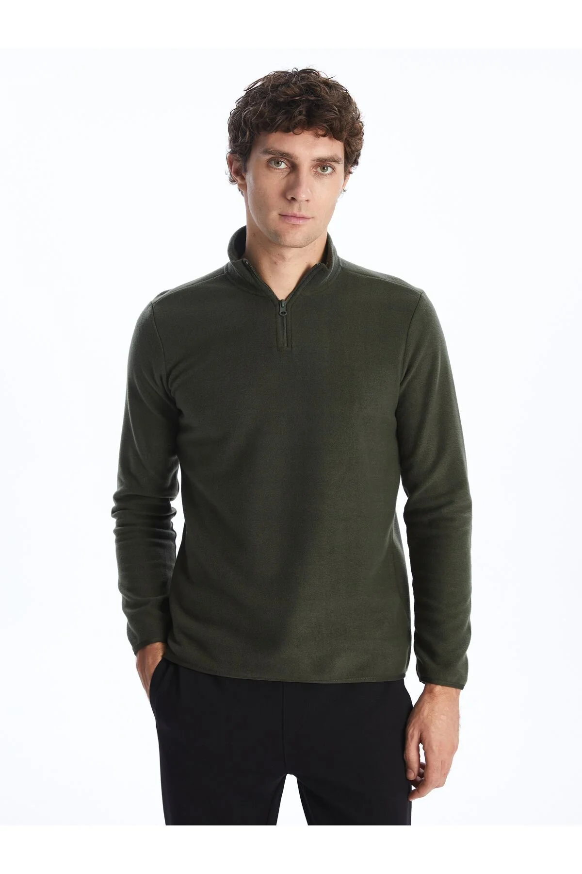 Bild von LC Waikiki Langarm-fleece-sweatshirt Mit Stehkragen für Herren - M