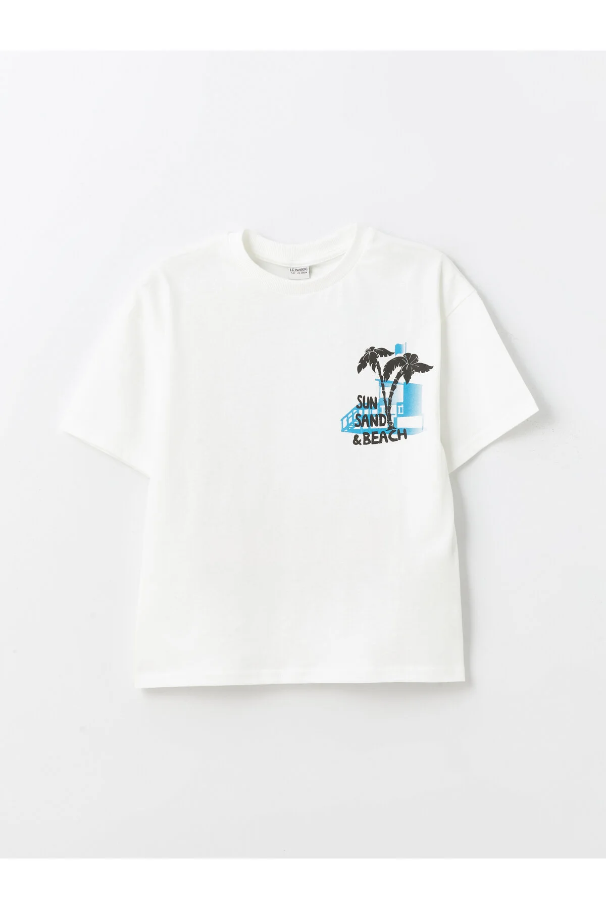 Bild von LC Waikiki Jungen – Kurzarm-t-shirt Mit Rundhalsausschnitt Und Aufdruck - 11–12 Jahre