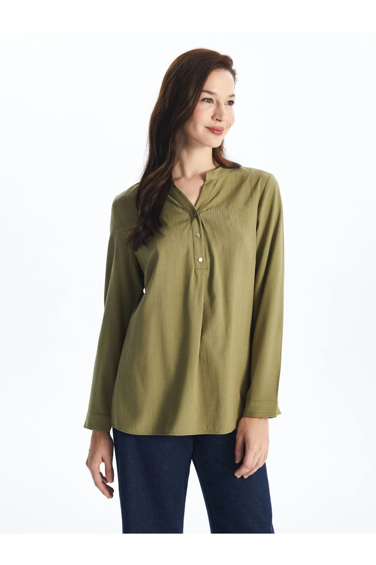 Bild von LC Waikiki Bluse – Leak-collar, Solide Lange Ärmel für Damen - 44