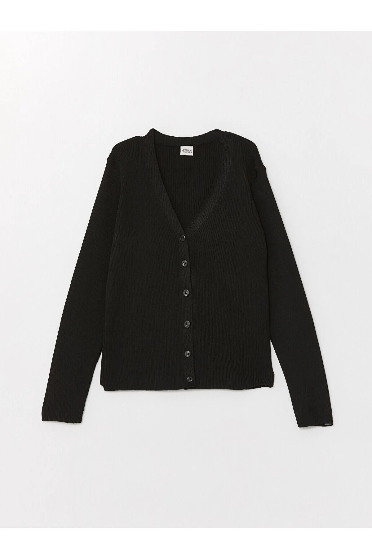 Bild von LC Waikiki Lw – Basic-strickjacke Für Mädchen Mit V-ausschnitt Und Langen Ärmeln für Damen - 7–8 Jahre