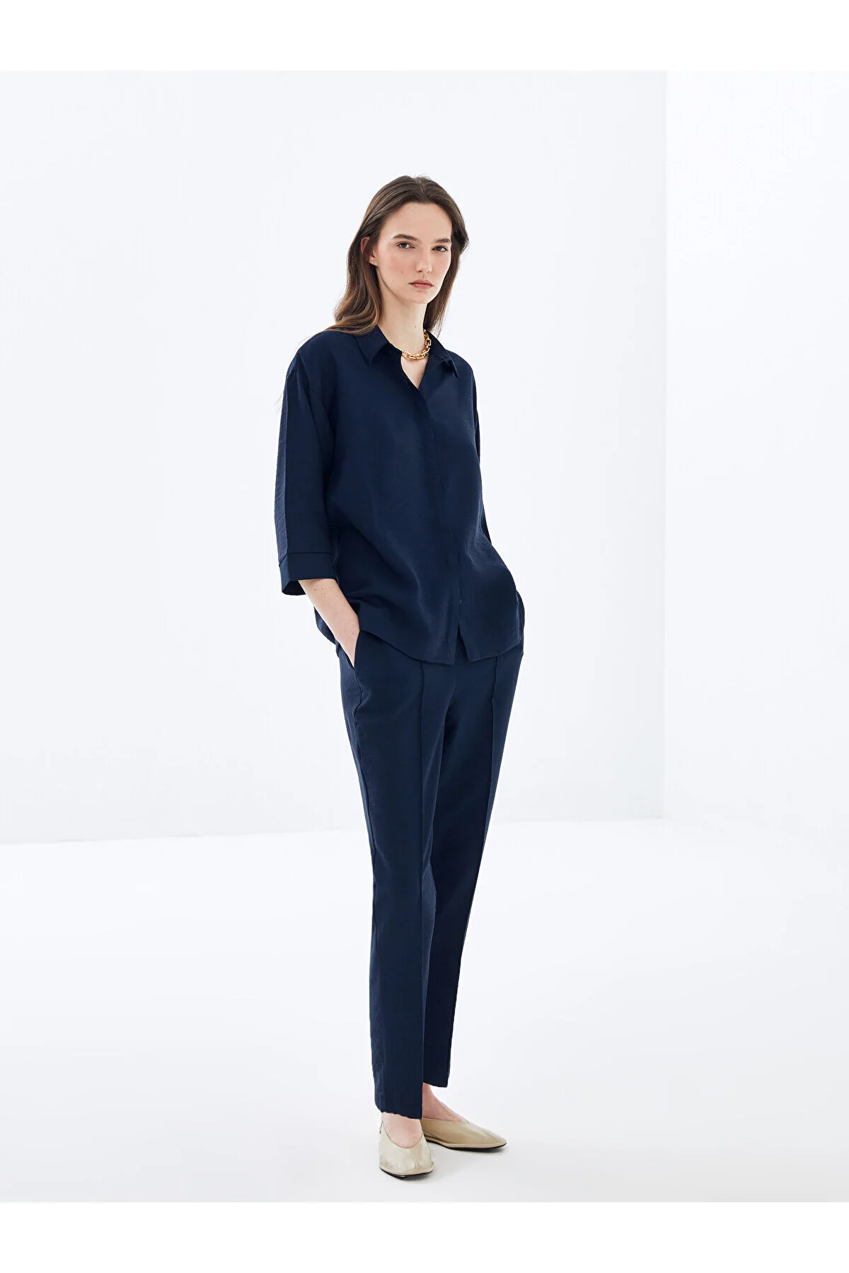 Bild von LC Waikiki – Gerade Hose Mit Elastischem Bund für Damen - 36