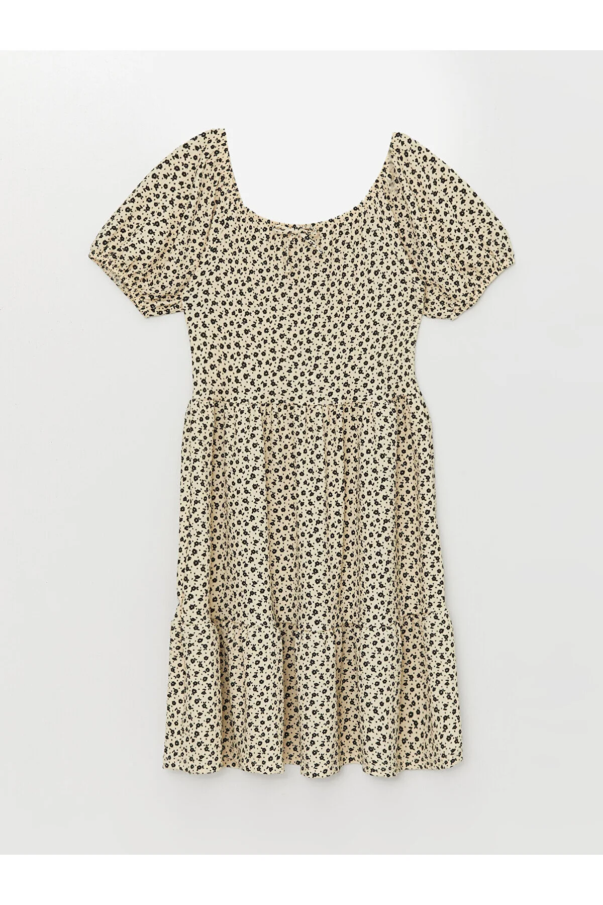 Bild von LC Waikiki Kleid Mit U-ausschnitt Und Blumendruck Für Mädchen für Damen - 7–8 Jahre