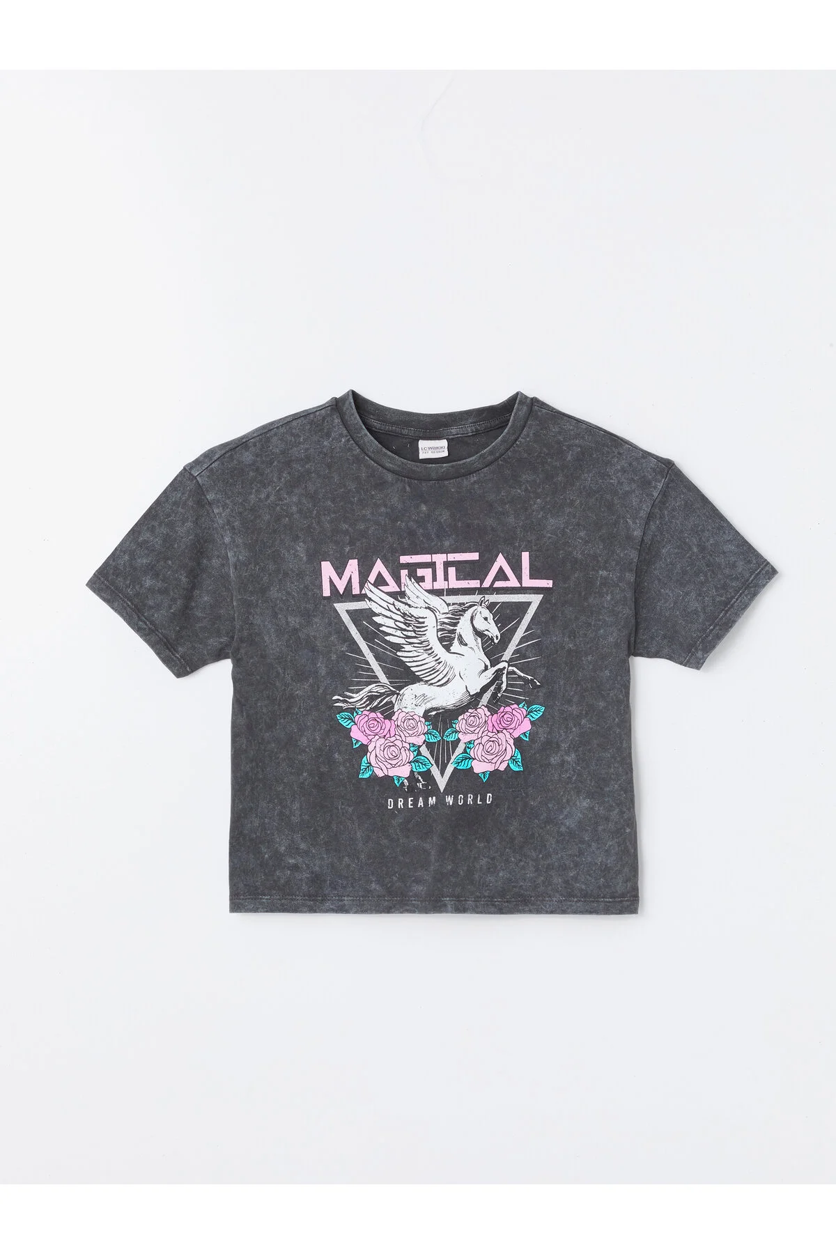 Bild von LC Waikiki Mädchen Bedrucktes T-shirt Mit Kurzen Ärmeln Und Rundhalsausschnitt für Damen - 11–12 Jahre