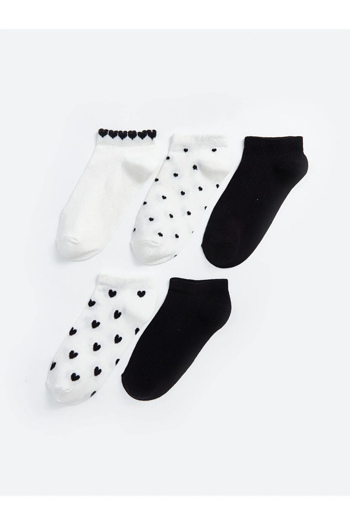 Bild von LC Waikiki Lcwk Gemusterte Booties-socken Im 5er-pack für Damen - 36-38