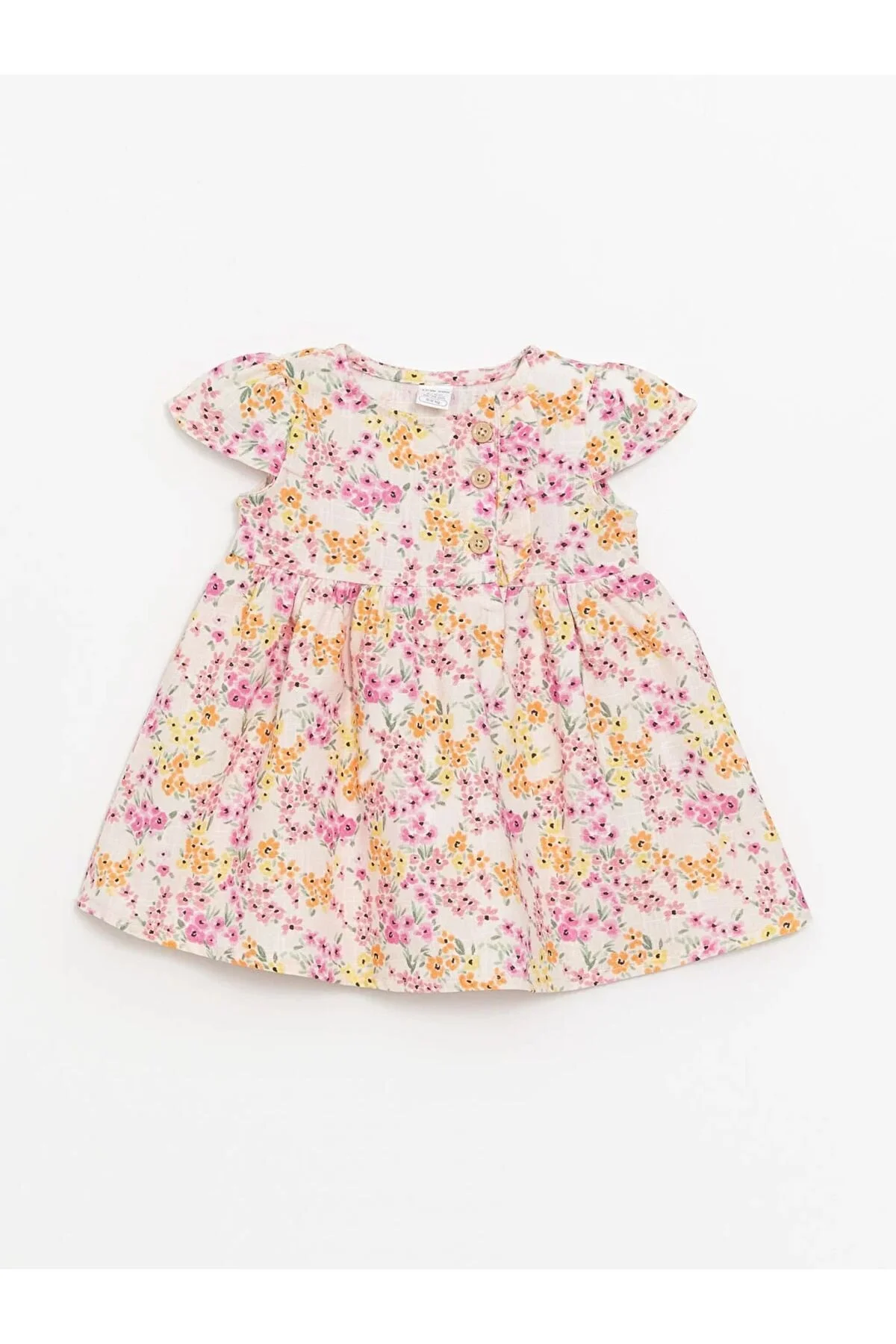 Bild von LC Waikiki Lcw Baby-babykleid Mit Rundhalsausschnitt Und Blumenmuster für Damen - 6–9 Monate