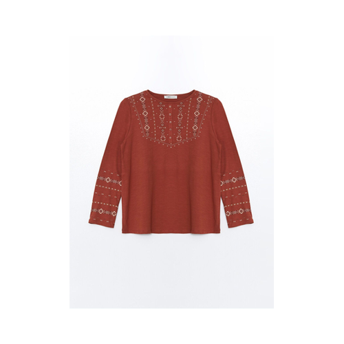 Bild von LC Waikiki Damen T-Shirt mit langen Ärmeln