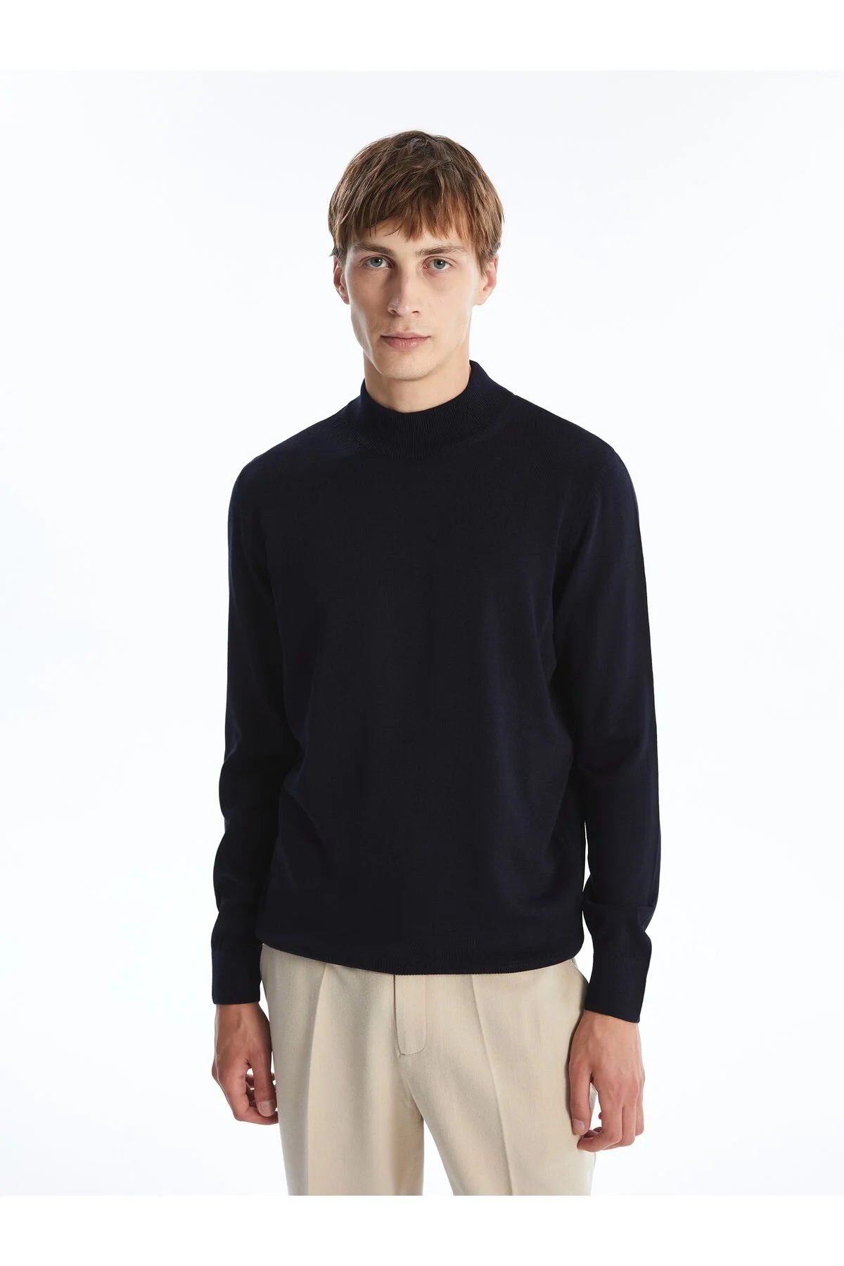 Bild von LC Waikiki Strickpullover – Halber Rollkragen, Lange Ärmel für Herren - L