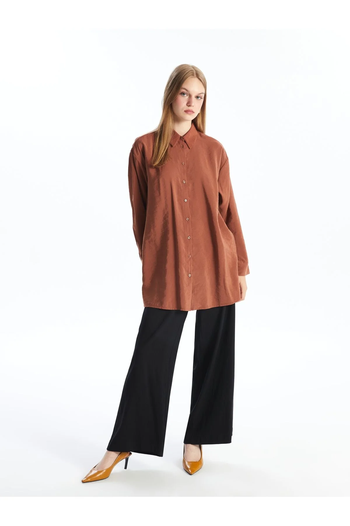 Bild von LC Waikiki Flache Hose Aus Leinenmischung Mit Elastischem Bund für Damen - 40