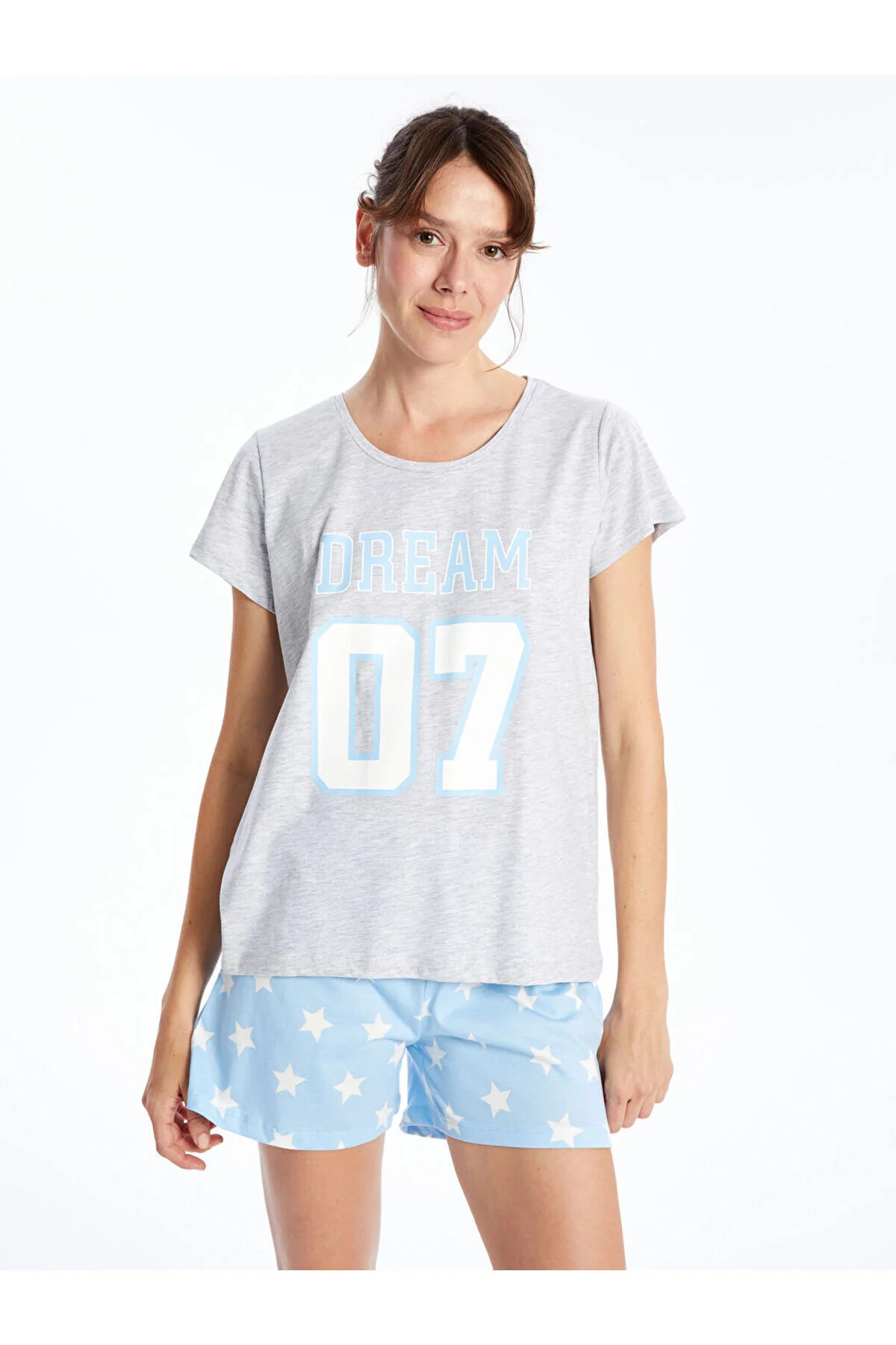 Bild von LC Waikiki Pyjama Set Blau Print für Damen - XS