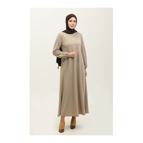 Bild von Stylisches Elastisches Kleid Mit Nerzärmeln für Damen