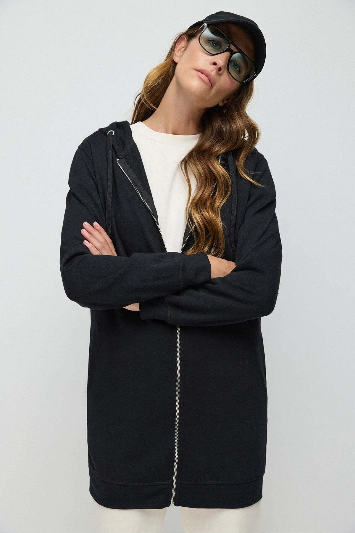Bild von No Matter What Zippered Long Sweatshirt für Damen - XL
