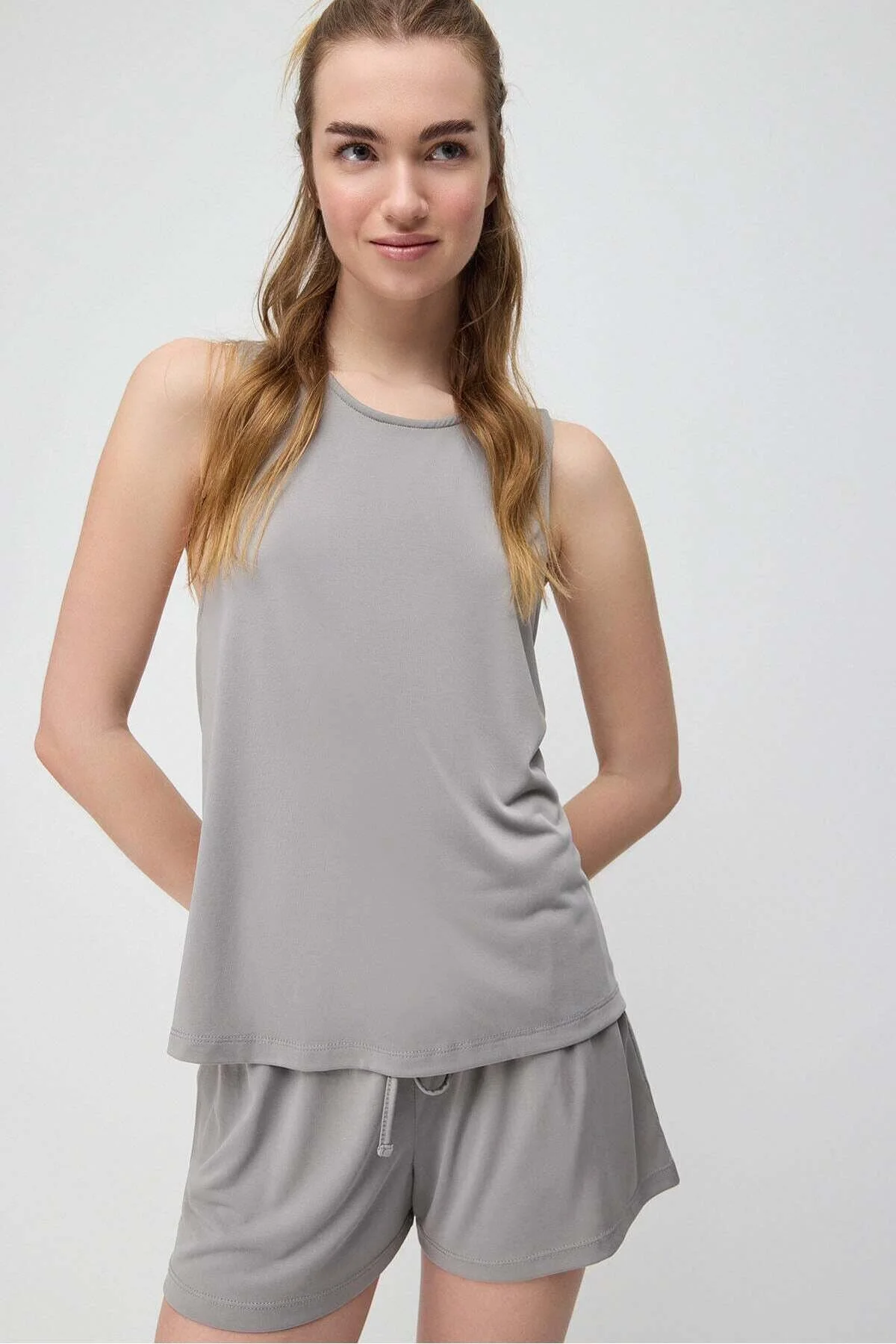Bild von No Matter What Modal Cross-back Long Tank Top für Damen - XS