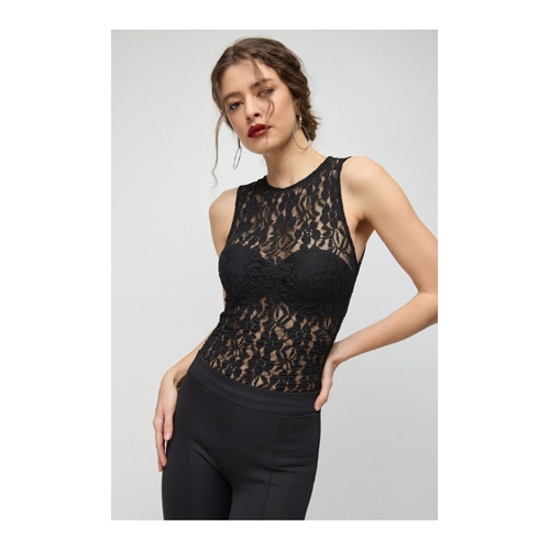 Bild von No Matter What Body Spitzen-Body für Damen - L
