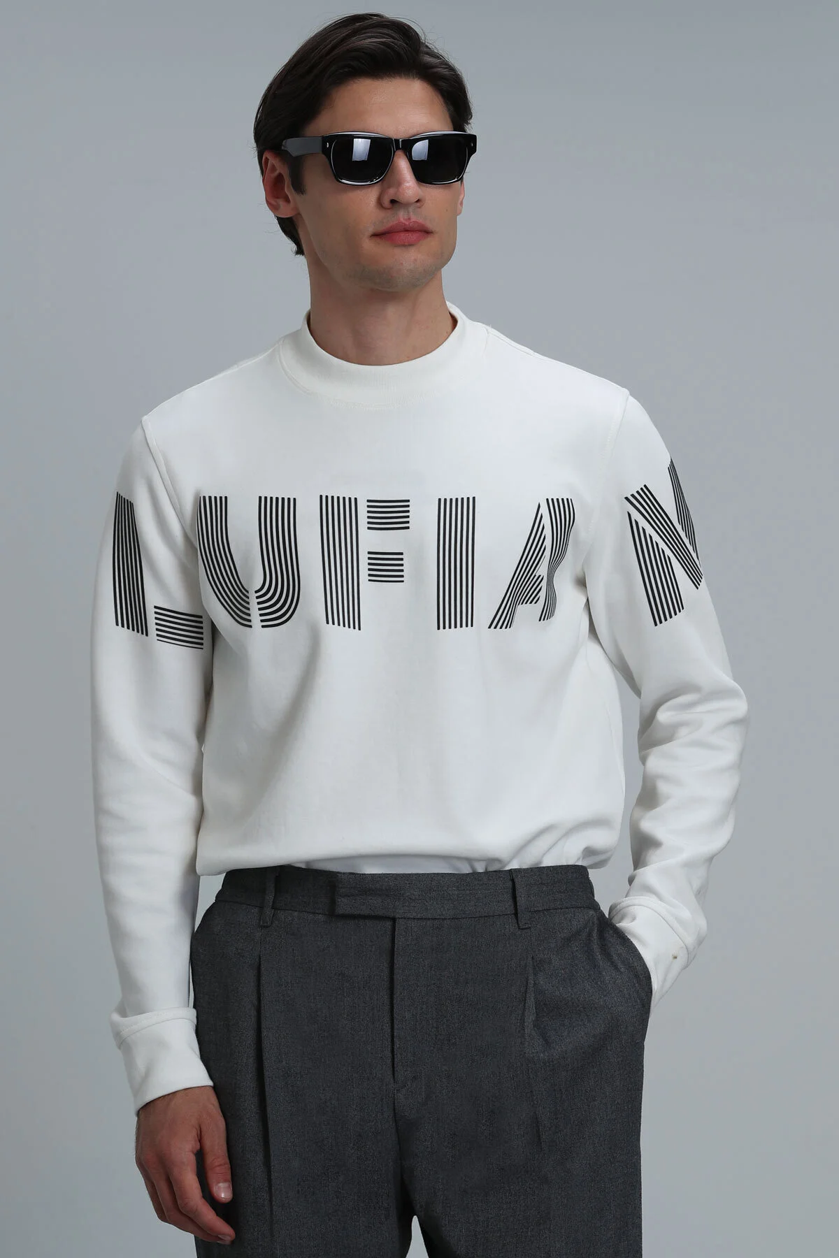 Bild von Lufian Todillo Sweatshirt Off White für Herren - S