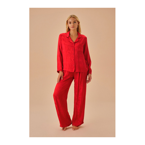 Bild von SUWEN Diamond Maskuline Pyjama-Set für Damen - 2XL