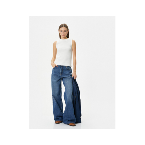 Bild von Koton Athlete-slim Fit Aus Gerippter Baumwolle Mit Stehkragen für Damen - XS