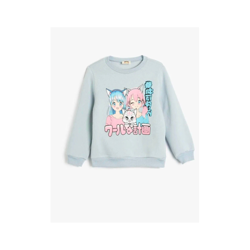 Bild von Koton Langarm-Sweatshirt mit Anime-Aufdruck für Damen