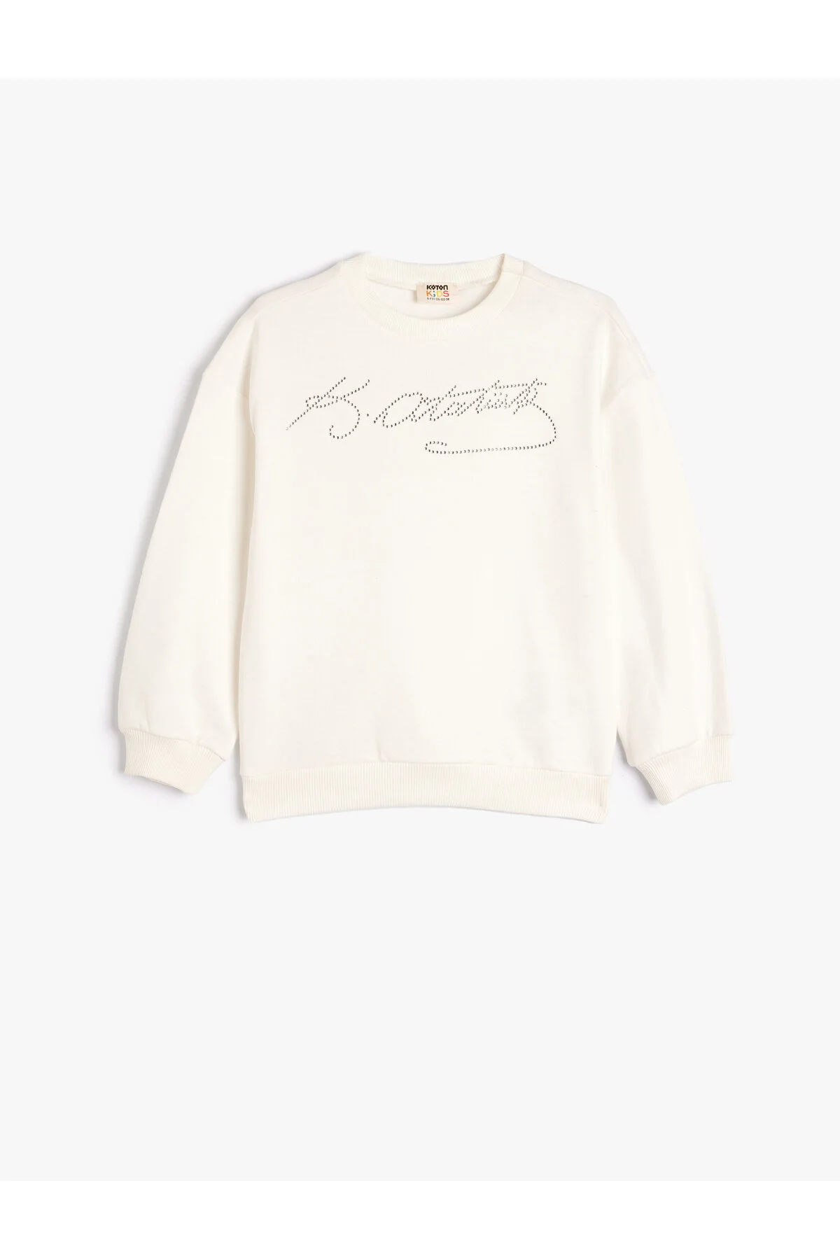 Bild von Koton Baumwoll-sweatshirt Mit Pailletten Und Autogramm Von Atatürk für Damen - 11–12 Jahre