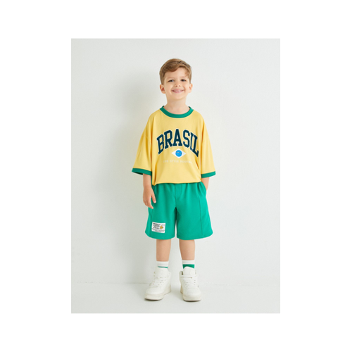Bild von Koton Übergroßes Sport-T-Shirt mit Brasilien-Aufdruck für Herren