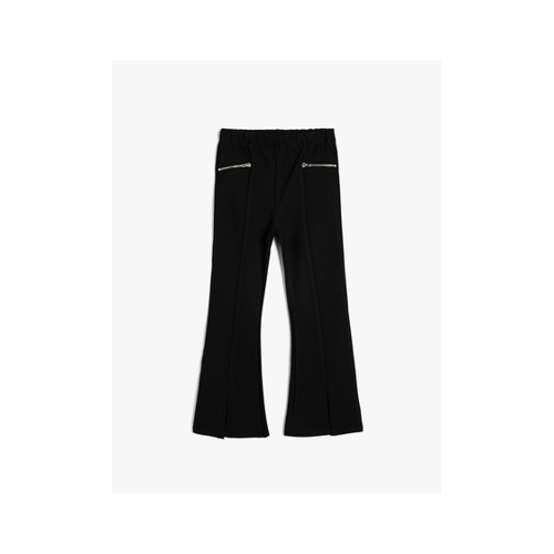 Bild von Koton Spanische Hose Aus Viskose-Mix – Reißverschlussdetails für Damen