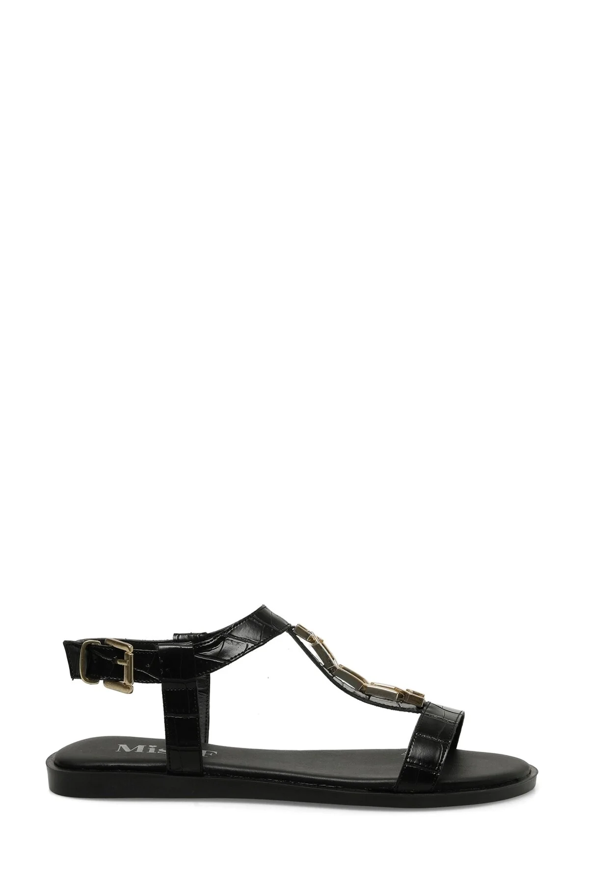 Bild von MissFace Sandalette Schwarz Flacher Absatz für Damen - 38