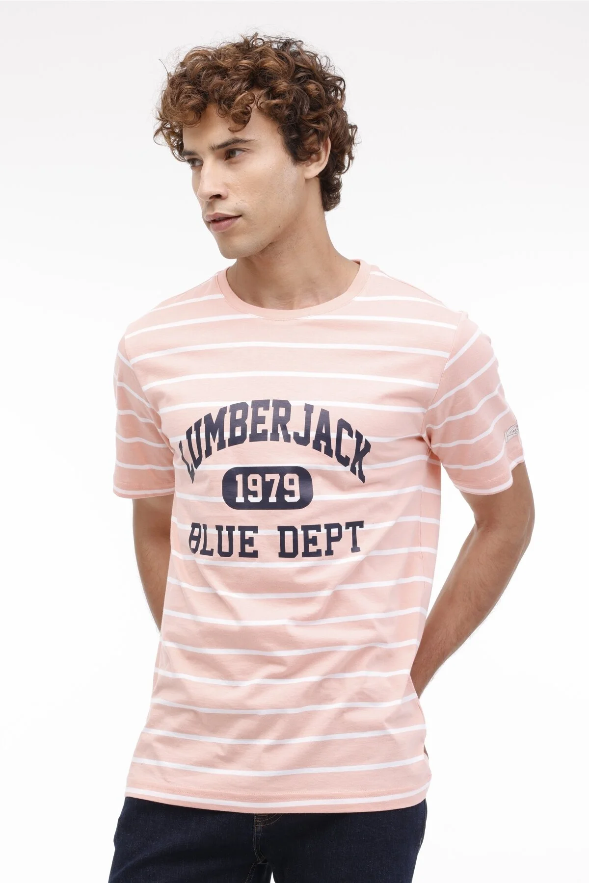 Bild von lumberjack Ml Hector 11urb1053 4fx Lachsfarbenes Kurzarm-t-shirt für Herren - L