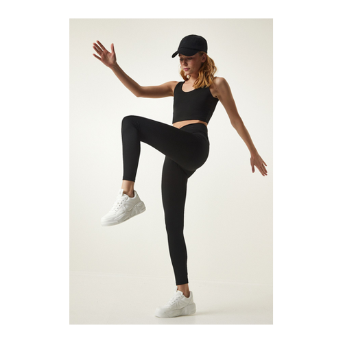 Bild von Happiness İstanbul Leggings Schwarz - Sportlich und Stylisch für Damen