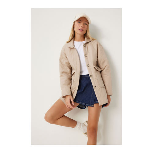 Bild von Eleganter Übergroßer Steppmantel für Damen von Happiness İstanbul
