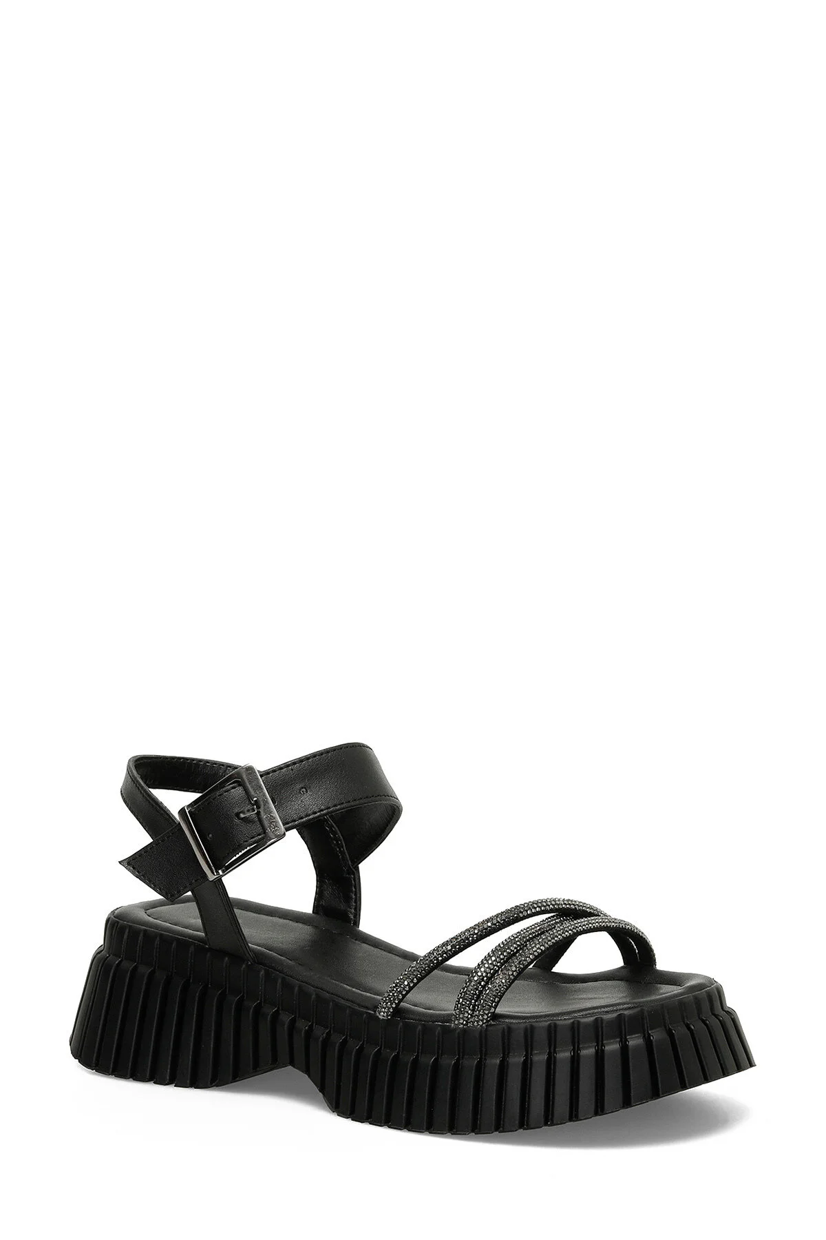 Bild von Butigo Schwarze Sandalen Mit Dicker Sohle für Damen - 39