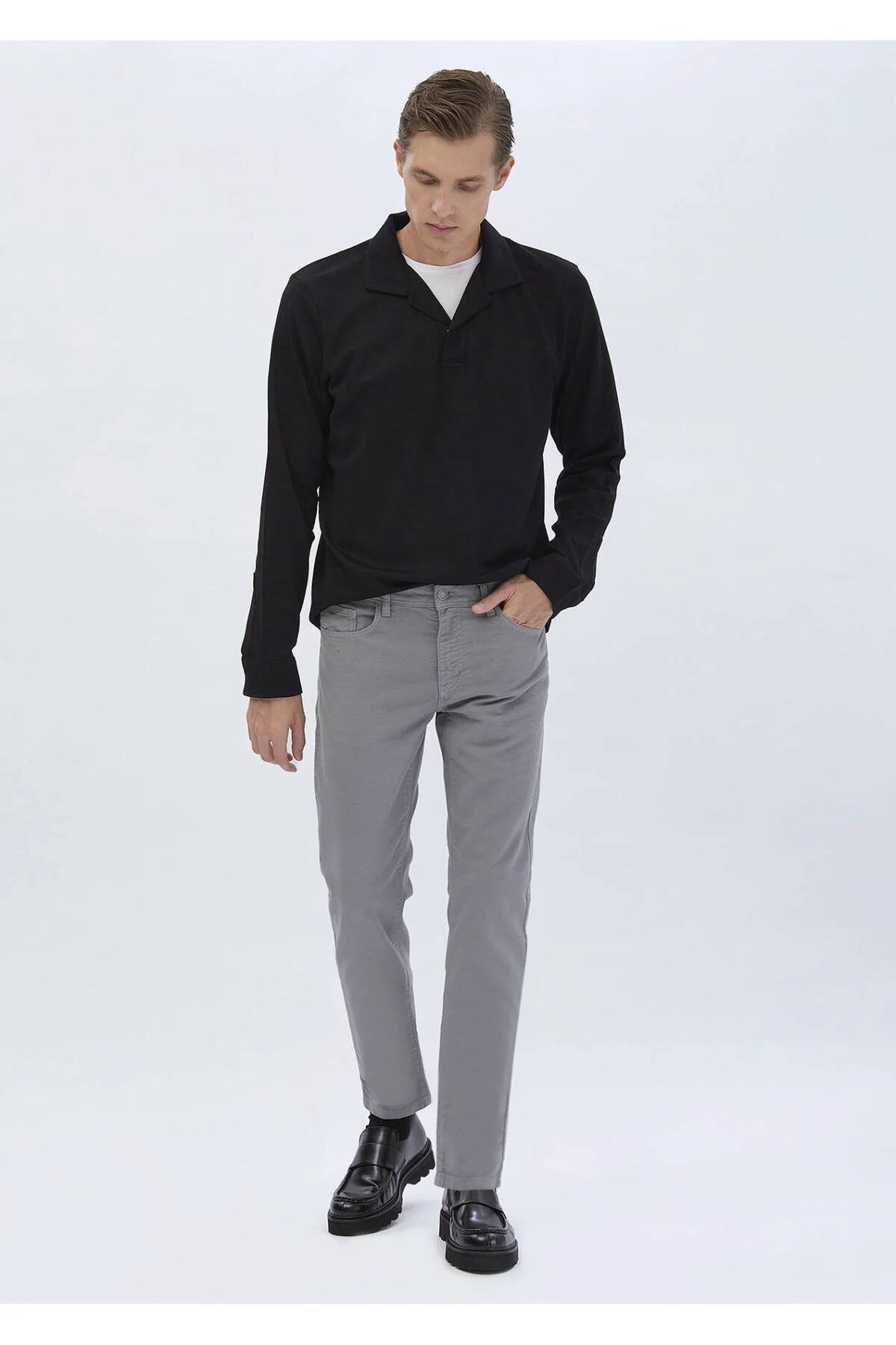 Bild von Ramsey Lässige, Gewebte Hose Aus Baumwollmischung Im Slim Fit für Herren - 34