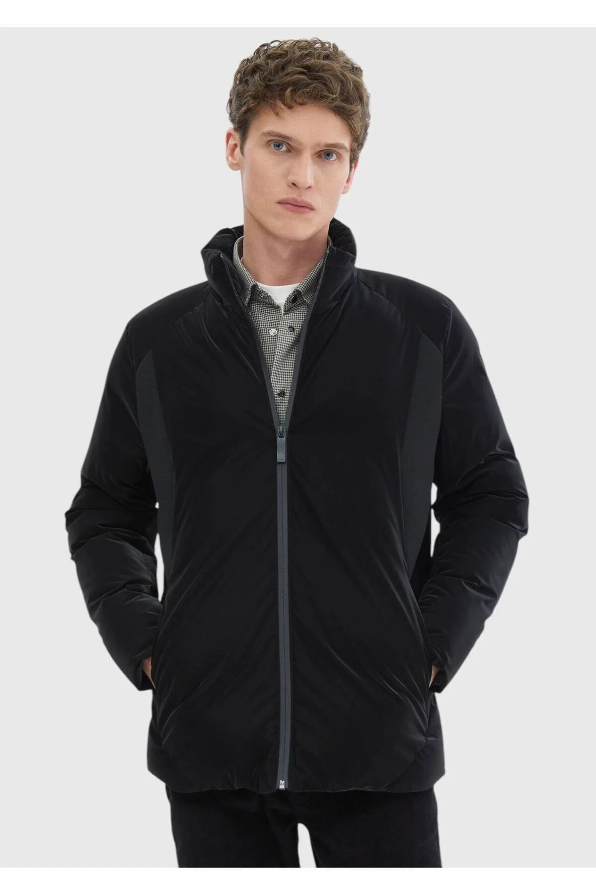 Bild von Ramsey Black Weaving Coat für Herren - S