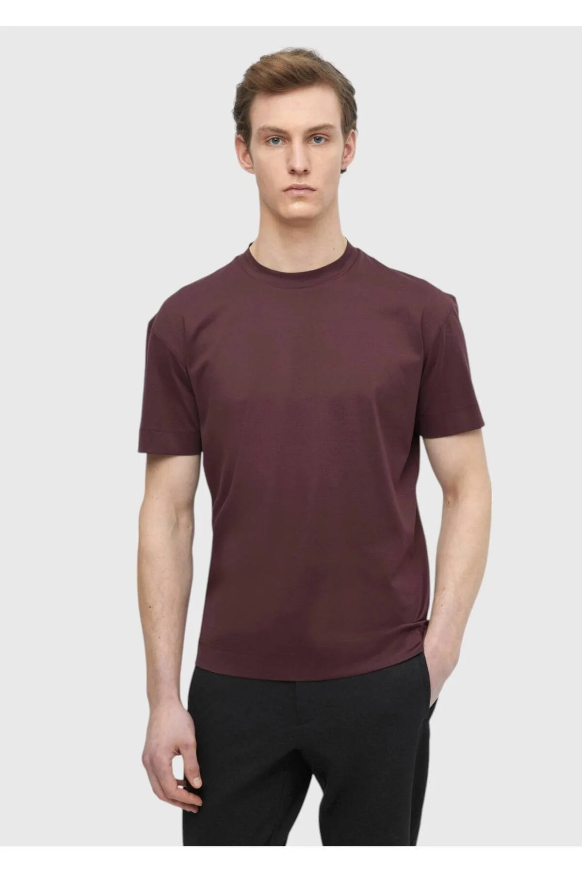 Bild von RAMSEY T-Shirt Schlichtes T-Shirt aus 100 % Baumwolle mit Rundhalsausschnitt