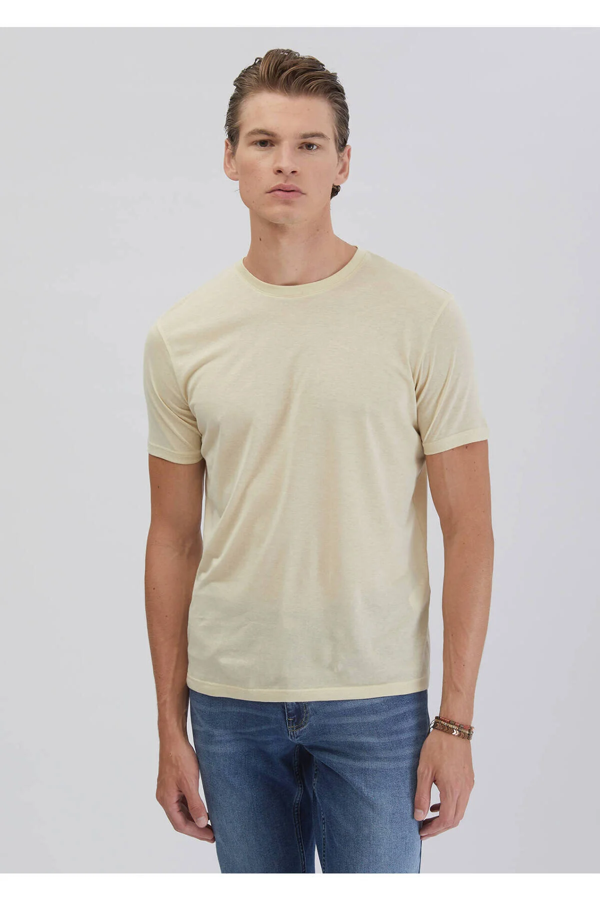 Bild von Ramsey Stoned Plain Crew Neck T-shirt für Herren - 2XL