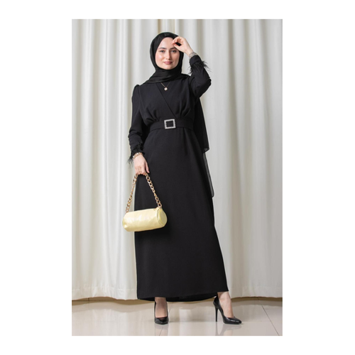 Bild von Elegantes Abendkleid für Damen – Sevitli Venus Sleeve Feather