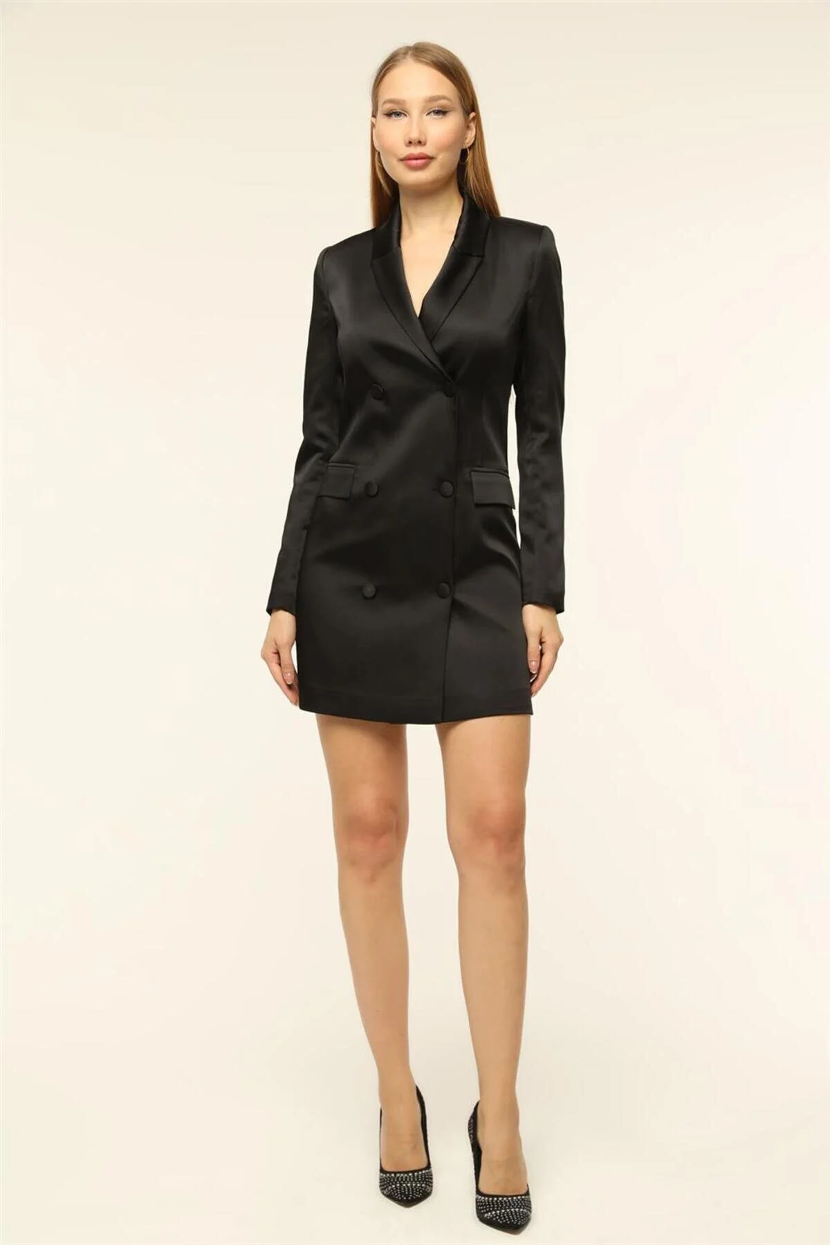 Bild von HomeStore Jackenkleid Aus Satin für Damen - 36
