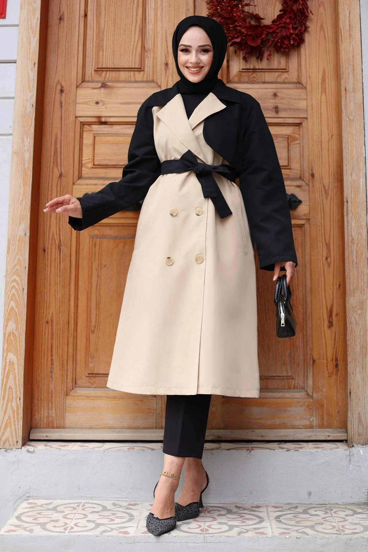 Bild von Herita Trenchcoat „kolu“ Mit Garnierung für Damen - 42